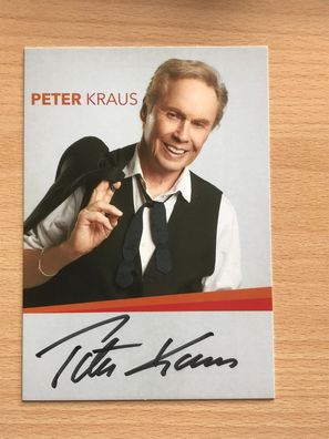 Peter Kraus Autogrammkarte orig signiert MUSIK TV #5952