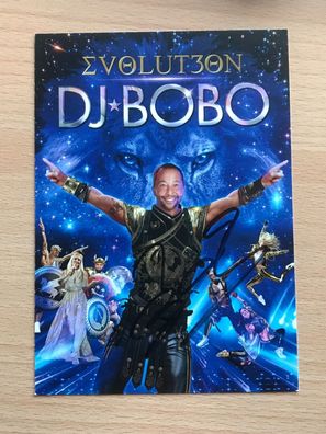 DJ BOBO Autogrammkarte orig signiert MUSIK TV #5920
