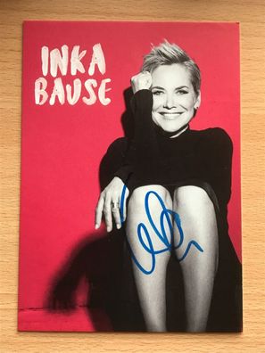 Inka Bause Autogrammkarte orig signiert MUSIK TV #5955