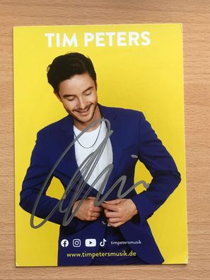 Tim Peters Autogrammkarte orig signiert MUSIK TV #5935