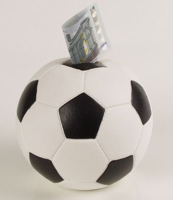 Spardose Fußball, Kunststoff mit Schloss