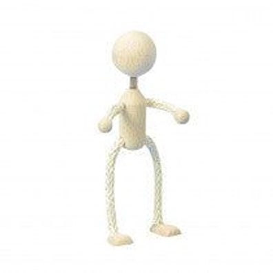 Holzpüppchen/ Sisal Bastle Puppe Figur