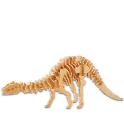 3D Holz Steck-Dino Apatosaurus 40 Teiliger Bausatz