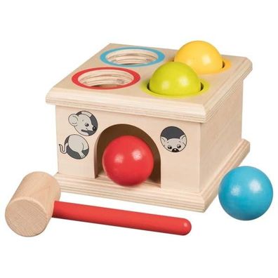 Personalisiertes Klopfspiel aus Holz Kugelspielzeug Hammerspiel Kinderspielzeug