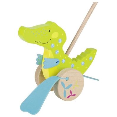 Personalisiertes Schiebe Krokodil Kinderspielzeug Holzspielzeug Ab 12Monaten zum