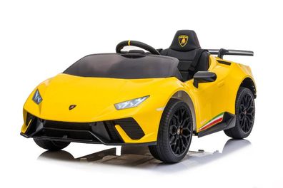 Kinder-Elektrofahrzeug "Lamborghini Huracan" gelb