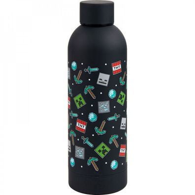 Minecraft Edelstahl Trinkflasche Wasserflasche Gamer 500 ml