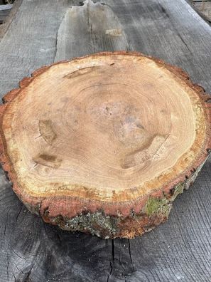 Baumscheibe / Holzscheiben 45/50cmx45/50cmx6cm, Tischplatte, Eiche