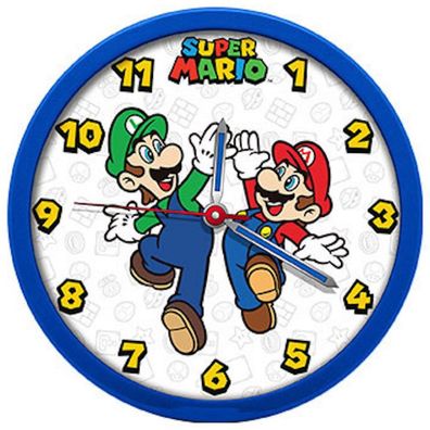 Super Mario und Luigi Wanduhr