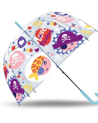Piraten Regenschirm mit Piraten Symbolen Durchmesser 70cm