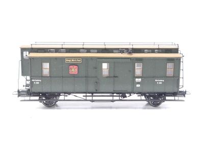 Brawa H0 2164 Personenwagen Länderbahn Württemberg P.139 4. Kl. Post / NEM E502