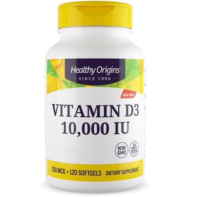 Healthy Origins, Vitamin D3 Depot, 10,000 IU, 120 Weichkapseln