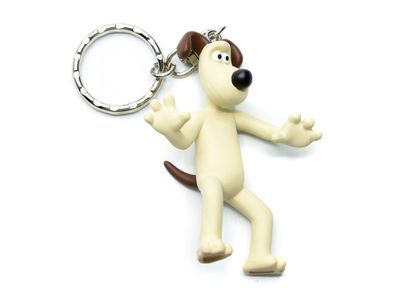 Wallace & Gromit Hund Schlüsselanhänger Miniblings Anhänger Schlüsselring Serie