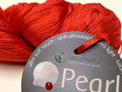 Exclusivgarn von Lanamania: Pearl Lace, mit Perlenstaub, 100 g, 2 Farben zur Auswahl