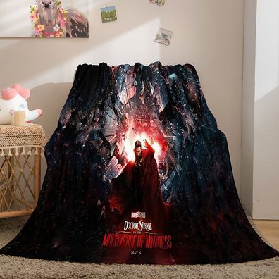 3D Druck Doctor Strange Stephen Clea Fleece Blanket Warm Decke Nap Sofa Quilt 130x150