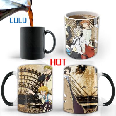 Bungo Stray Dogs Thermoeffekt Tasse Cute Ceramic Kaffee Tee Milch Becher Magic Mug