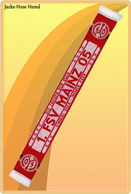Schal 1. FSV Mainz 05 Wendeschal Fanschal Rot Logo 05er Größe: 150x17cm NEU