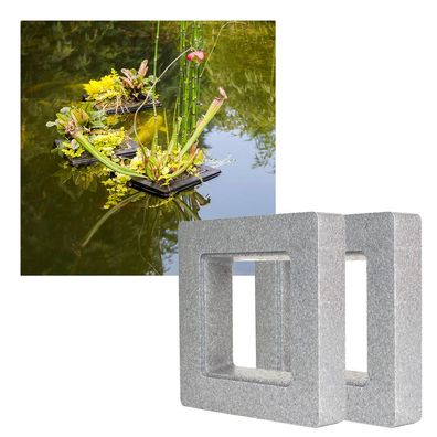 Teichpflanzen Schwimminsel Sets - Schwimmender Pflanzeinsatz für Gartenteich, ...