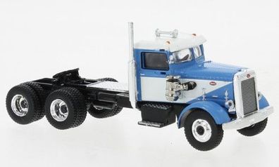 Brekina 85754 Peterbilt 281, hellblau/ weiss, US Truck Modell 1:87 (H0)