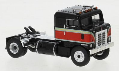 Brekina 85950 Kenworth Bullnose, schwarz/ rot, 1950, US Truck Modell 1:87 (H0)
