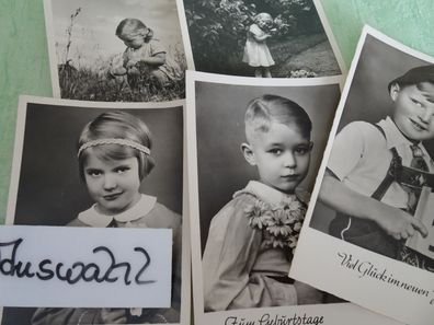 alte Postkarten AK Graphische Kunstanstalt Julius Simonsen Echt Foto Kinder KF s/ w