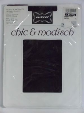 Kunert chic&modisch blickdichte Strumpfhose "Intarsien" schwarz Gr. 42-44