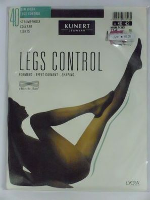 Kunert Legs Control 40 Stützstrumpfhose basalt Gr. 38-40 2-Paar-Pack