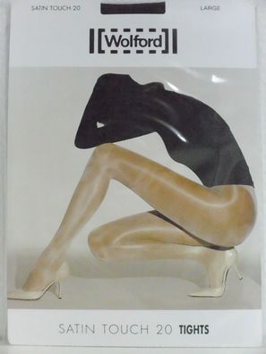 Wolford Strumpfhose SATIN TOUCH 20 nearly black Gr. M