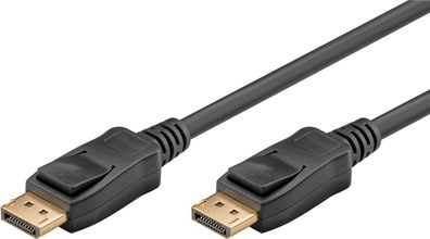 goobay Verbindungskabel DisplayPort 2.0 8K 60 Hz schwarz 1 m (Bulk)