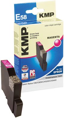 KMP Patrone E58 für Epson (Stylus C82, C82N, CX5200) magenta
