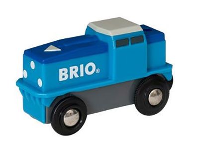 Blaue Batterie Frachtlok (BRIO)