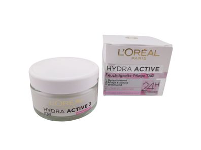 L'Oreal Paris Hydra Active 3 Tagespflege Creme sensible Haut Feuchtigkeit 50 ml