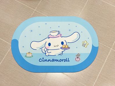 Cute Cinnamoroll Anti-slip Fußmatte Oval Küche Badezimmer Boden Matte Hause Teppich