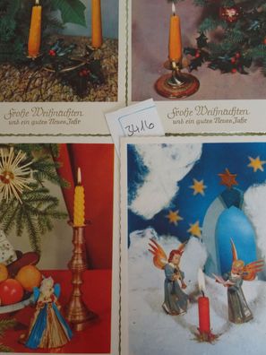 alte Postkarten AK Weihnachten Kerzenschein Engel zum Neujahr Neuen Jahr Nr 271