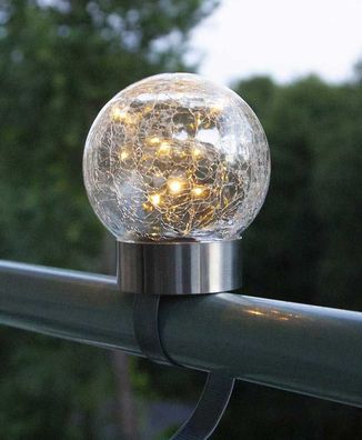 480-45 Star Trading LED Solarleuchte Balkon 3in1 warmweiß Gartenstecker Tischlampe