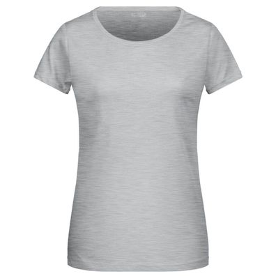 Basic Damen T-Shirt - grey-heather 108 XS