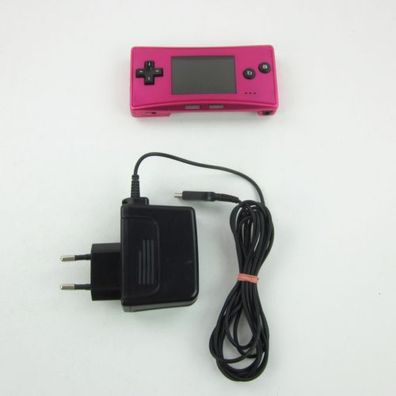 Gameboy Advance MICRO Konsole in ROSA / PINK #64B + Original Ladekabel