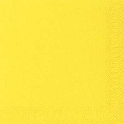 Duni Tissue-Servietten Uni Yellow 33x33cm 3lagig 20 Stück