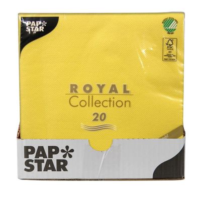 Papstar Servietten RC gelb 40x40 cm 20 Stück