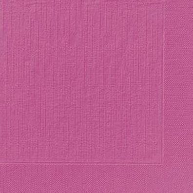 Duni Dinner-Servietten 4lagig Tissue Uni fuchsia 40x40cm 50 Stück