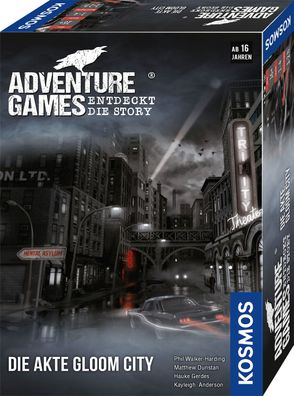 Gesellschaftsspiel Adventure Games Die Akte Gloom City einfache Regeln
