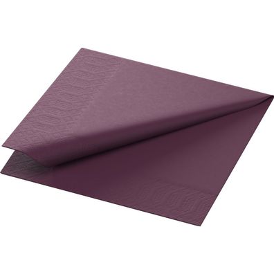 Duni Servietten plum 24x24cm 3lagig 250 Stück