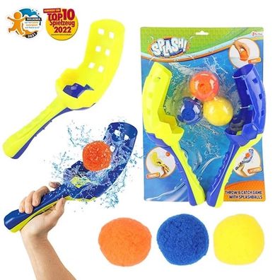 SPLASH Wasser Ballfangspiel mit 2 Werfer und 3 Bällen