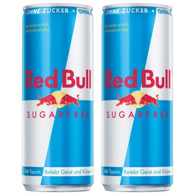 Red Bull Sugarfree koffeinhaltiges Erfrischungsgetränk 250ml 2er Pack