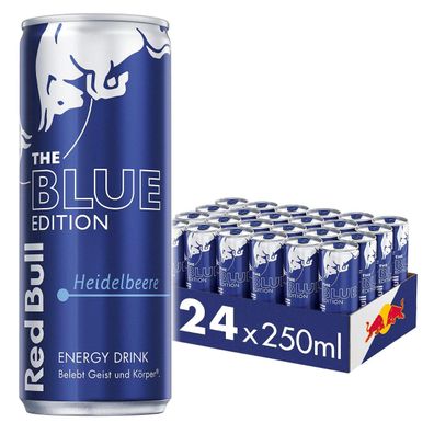 Red Bull Blue Edition koffeinhaltiges Getränk 250ml 24er Pack