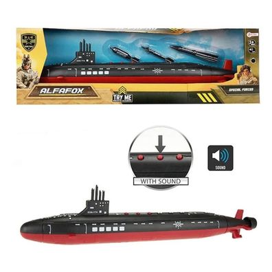 Spielzeug U-Boot mit Ton und Torpedos