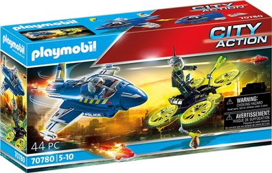 Playmobil City Action 70780 Polizei-Jet: Drohnen-Verfolgung, Spielzeug für Kinder ...