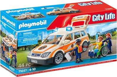 Playmobil City Life 71037 Notarzt PKW mit vielfältiger Ausstattung im Arztkoffer ...