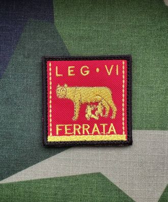 Patch "LEG VI Ferrata" Olive m. Klett Armee Aufnäher Abzeichen Legion Rom Veteran BW