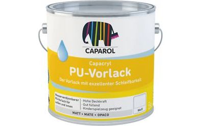 Caparol PU-Vorlack Capacryl 2,5 l weiß exzellente Schleifbarkeit außen/ innen